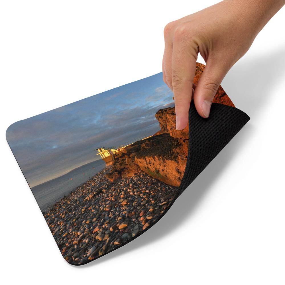 Blackrock Diving Tower Galway Behind Rocks Mouse pad