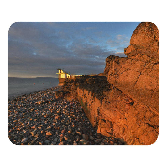 Blackrock Diving Tower Galway Behind Rocks Mouse pad