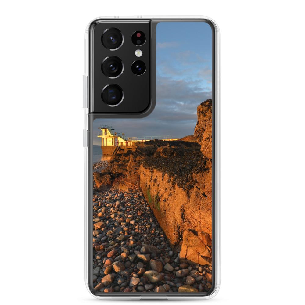 Blackrock Diving Tower Galway Behind Rocks Samsung Case