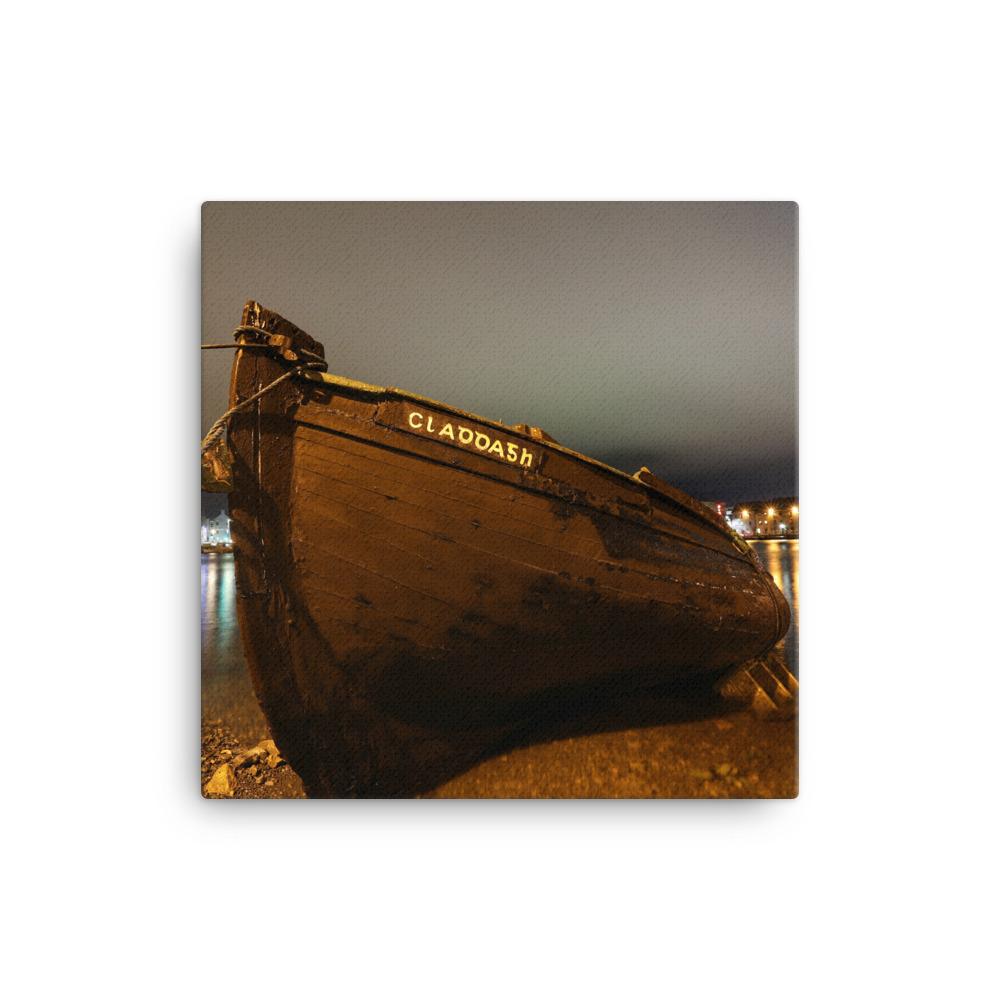 Claddagh Galway At Night Canvas