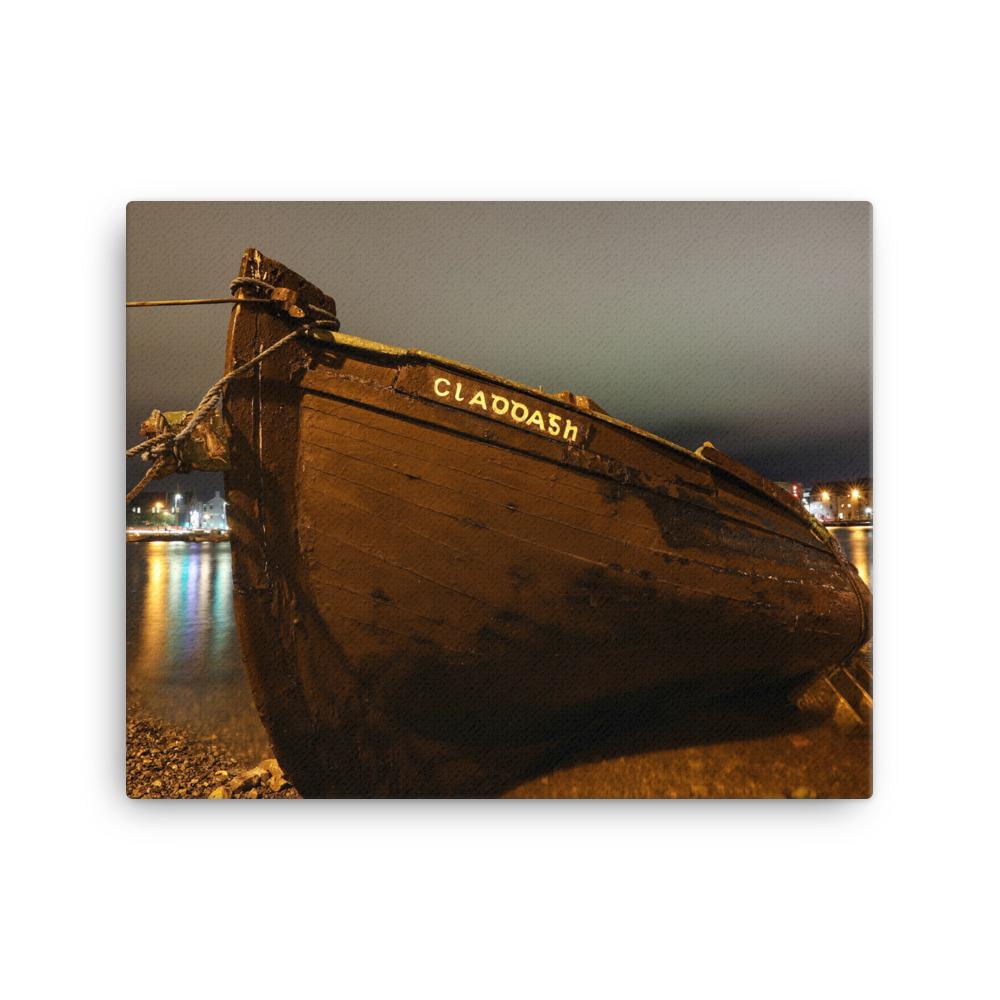 Claddagh Galway At Night Canvas