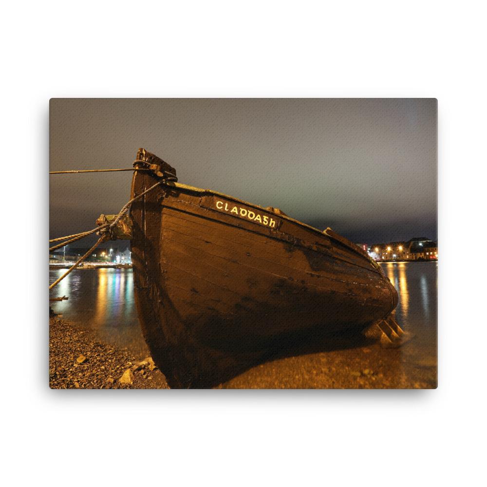 Claddagh Galway At Night Canvas