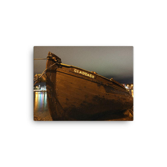 Claddagh Galway At Night Canvas
