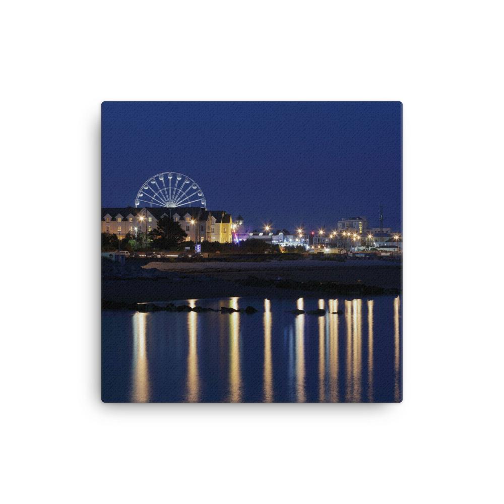 Salthill Galway At Night Canvas