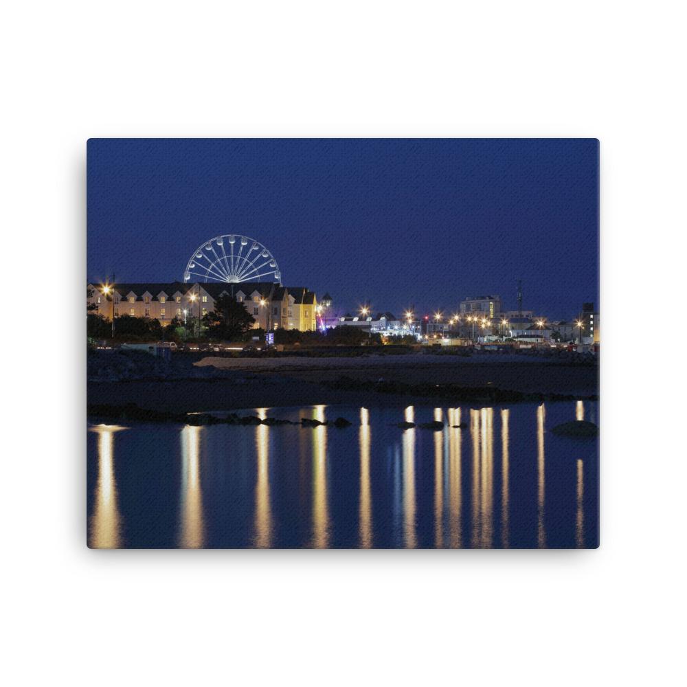 Salthill Galway At Night Canvas
