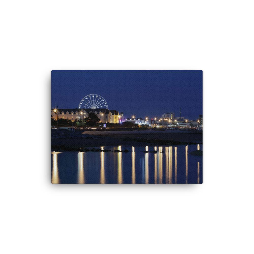 Salthill Galway At Night Canvas