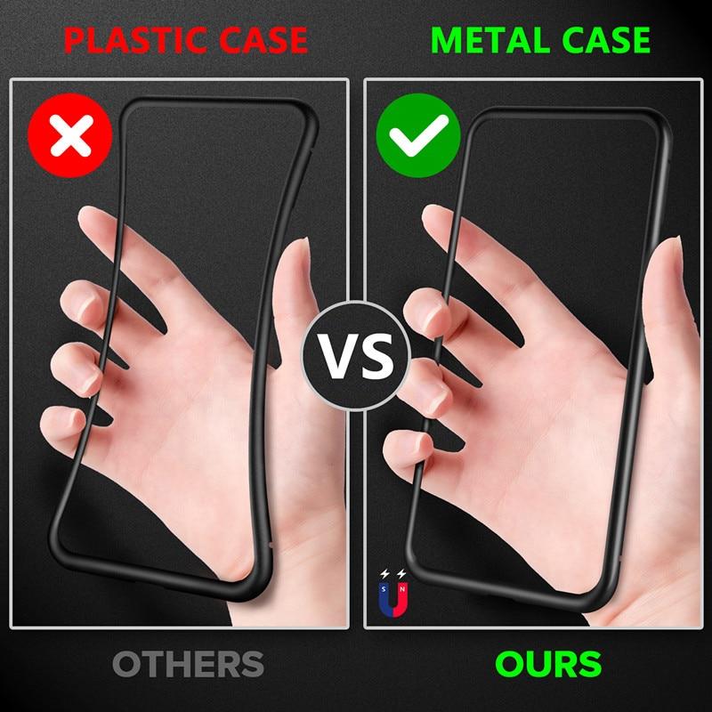 Samsung Tempered Privacy Glass with Metal Magnetic Case