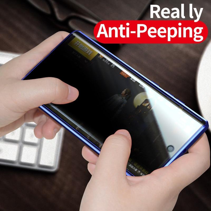 Samsung Tempered Privacy Glass with Metal Magnetic Case