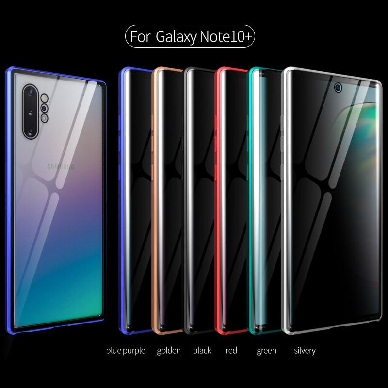 Samsung Tempered Privacy Glass with Metal Magnetic Case