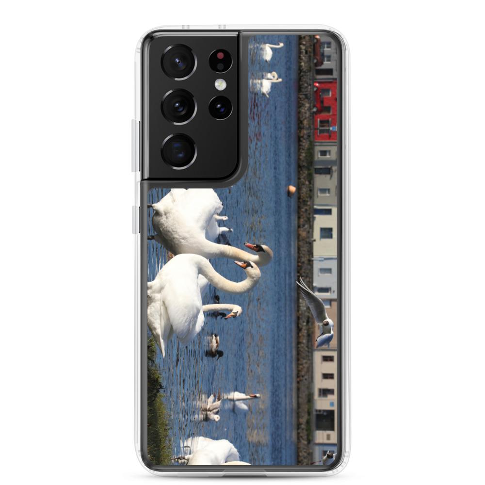 Swans Meet At Claddagh Galway Samsung Case